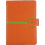 Kalendarz książkowy MAGNETIC tygodniowy A5 2024 polski - pomarańczowy/zielony