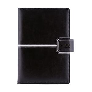 Kalendarz książkowy MAGNETIC tygodniowy B6 2022 CZ/SK - czarny/biały