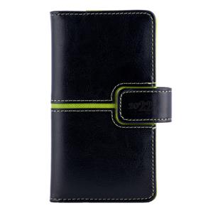 Kalendarz książkowy MAGNETIC tygodniowy kieszonkowy 2022 słowacki?? - czarny/zielony