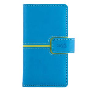 Kalendarz książkowy MAGNETIC tygodniowy kieszonkowy 2022 słowacki?? - niebieski/zielony