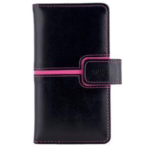 Kalendarz książkowy MAGNETIC tygodniowy kieszonkowy 2023 czeski - czarny/różowy