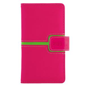 Kalendarz książkowy MAGNETIC tygodniowy kieszonkowy 2023 czeski - różowy/zielony