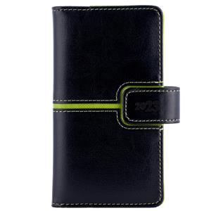 Kalendarz książkowy MAGNETIC tygodniowy kieszonkowy 2023 słowacki?? - czarny/zielony