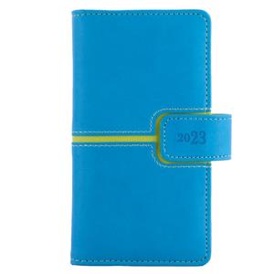 Kalendarz książkowy MAGNETIC tygodniowy kieszonkowy 2023 słowacki?? - niebieski/zielony