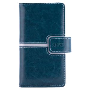 Kalendarz książkowy MAGNETIC tygodniowy kieszonkowy 2026 czeski - granatowy/srebrny