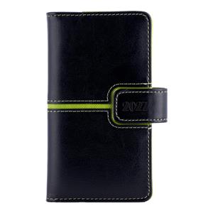 Kalendarz książkowy MAGNETIC tygodniowy kieszonkowy 2027 polski - czarny/zielony