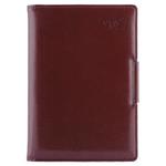 Kalendarz książkowy METALIC dzienny B6 2027 polski - brązowy