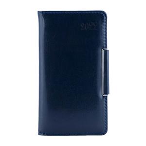 Kalendarz książkowy METALIC tygodniowy kieszonkowy 2022 słowacki?? - granatowy