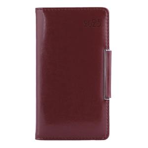 Kalendarz książkowy METALIC tygodniowy kieszonkowy 2023 czeski - brązowy