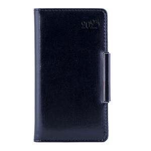 Kalendarz książkowy METALIC tygodniowy kieszonkowy 2023 czeski - czarny