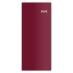 Kalendarz książkowy miesięczny 2024 kieszonkowy - Torino - bordowy