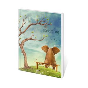 Kalendarz książkowy Poketto Student - Elephant 2016