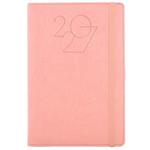 Kalendarz książkowy POLY dzienny A5 2027 polski - jasnoróżowy