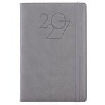 Kalendarz książkowy POLY tygodniowy A5 2027 polski - szary