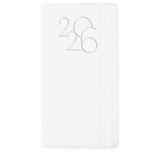 Kalendarz książkowy POLY tygodniowy kieszonkowy 2026 czeski - biały