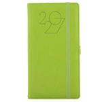 Kalendarz książkowy POLY tygodniowy kieszonkowy 2027 polski - jasnozielony