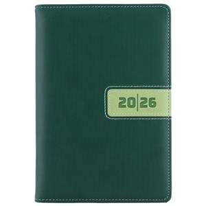 Kalendarz książkowy RIGA dzienny A5 2026 słowacki?? - zielony
