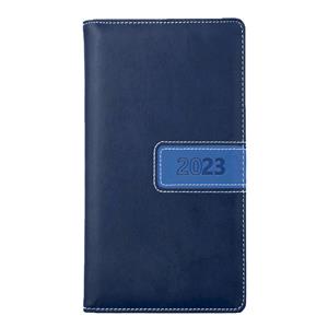 Kalendarz książkowy RIGA tygodniowy kieszonkowy 2023 słowacki?? - granatowy