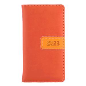 Kalendarz książkowy RIGA tygodniowy kieszonkowy 2023 słowacki?? - pomarańczowy