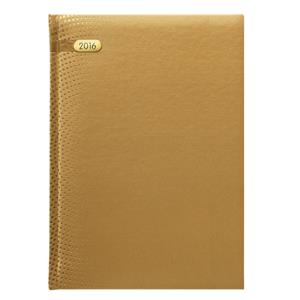 Kalendarz książkowy słowacki Dorato 2016 tygodniowy A5 - złoty
