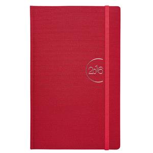 Kalendarz książkowy słowacki Flopy 2016 tygodniowy - czerwony