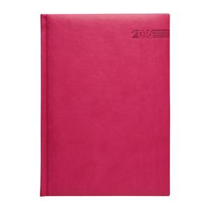 Kalendarz książkowy słowacki Gaia 2016 tygodniowy A5 - różowy
