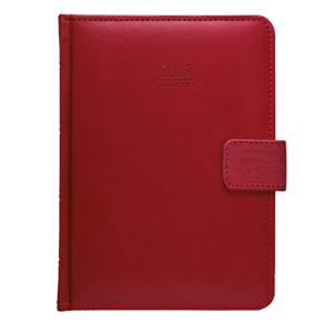 Kalendarz książkowy słowacki Gemma z pętelką na długopis 2016 tygodniowy A5 - bordowy