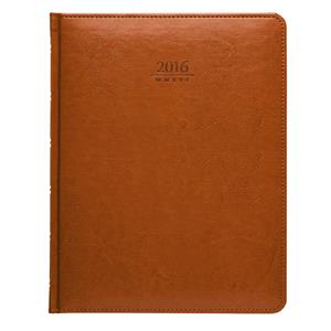 Kalendarz książkowy słowacki Kastor 2016 tygodniowy B5 - brązowy