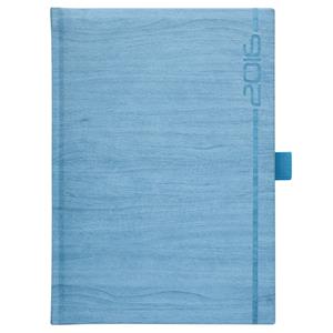 Kalendarz książkowy słowacki Wood 2016 tygodniowy A5 - jasnoniebieski