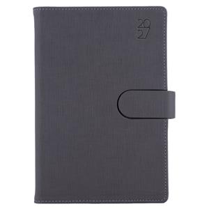 Kalendarz książkowy SPLIT dzienny 2027 polski - szary