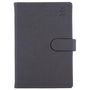 Kalendarz książkowy SPLIT dzienny A5 2024 czeski - szary