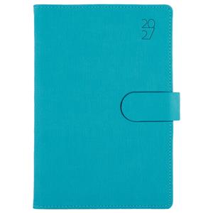 Kalendarz książkowy SPLIT dzienny B6 2027 polski - jasnoniebieski