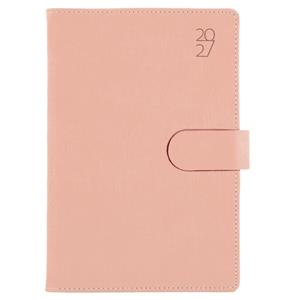 Kalendarz książkowy SPLIT dzienny B6 2027 polski - jasnoróżowy