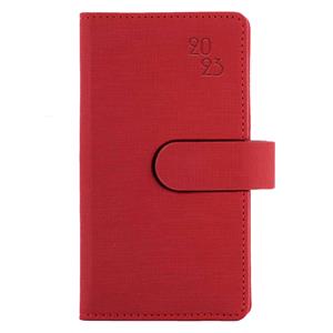 Kalendarz książkowy SPLIT tygodniowy kieszonkowy 2023 słowacki?? - czerwony