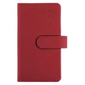 Kalendarz książkowy SPLIT tygodniowy kieszonkowy 2026 słowacki?? - czerwony