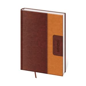 Kalendarz książkowy tygodniowy A5 2022 Classic - brązowy/brązowy