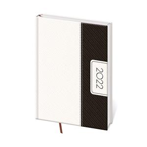 Kalendarz książkowy tygodniowy A5 2022 Erie - biały/czarny