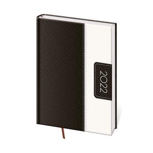 Kalendarz książkowy tygodniowy A5 2022 Erie - czarny/biały