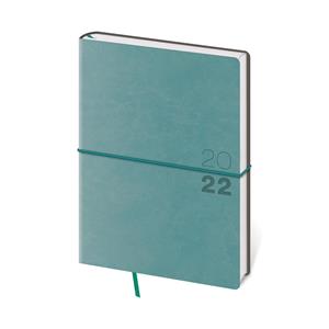 Kalendarz książkowy tygodniowy A5 2022 Flexio - oliwkowy