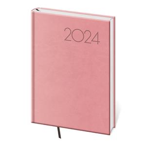 Kalendarz książkowy tygodniowy A5 2024 Print Pop - różowy