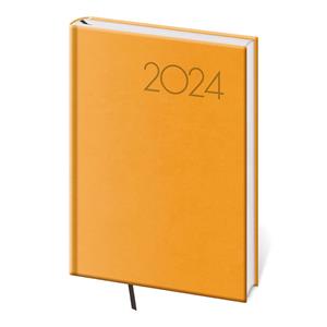 Kalendarz książkowy tygodniowy A5 2024 Print Pop - żółty