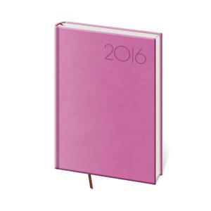 Kalendarz książkowy tygodniowy A5 Print Pop 2016 - fioletowy