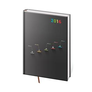 Kalendarz książkowy tygodniowy A5 Vario 2016 - Step