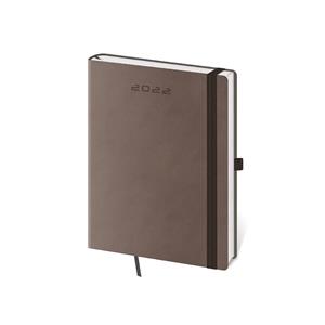 Kalendarz książkowy tygodniowy B6 2022 Flexies - brązowy