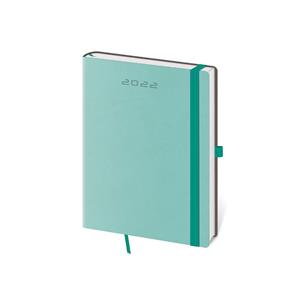 Kalendarz książkowy tygodniowy B6 2022 Flexies - miętowy