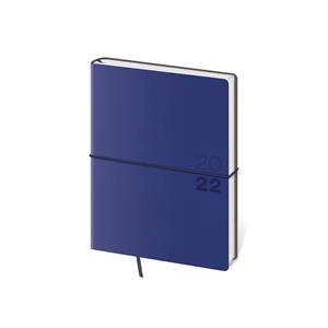 Kalendarz książkowy tygodniowy B6 2022 Flexio - ciemnoniebieski