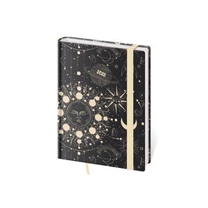 Kalendarz książkowy tygodniowy B6 2022 Vario z gumką - Cosmos