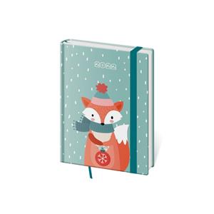 Kalendarz książkowy tygodniowy B6 2022 Vario z gumką - Fox