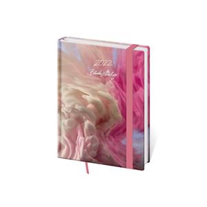 Kalendarz książkowy tygodniowy B6 2022 Vario z gumką - Matragi Pink