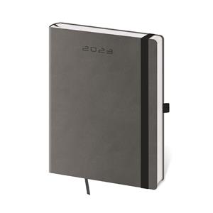 Kalendarz książkowy tygodniowy B6 2023 Flexies - ciemnoszary